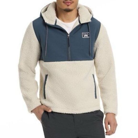 Hurley Half Zip Sherpa Anorak Hoodie Size S - Picture 1 of 7